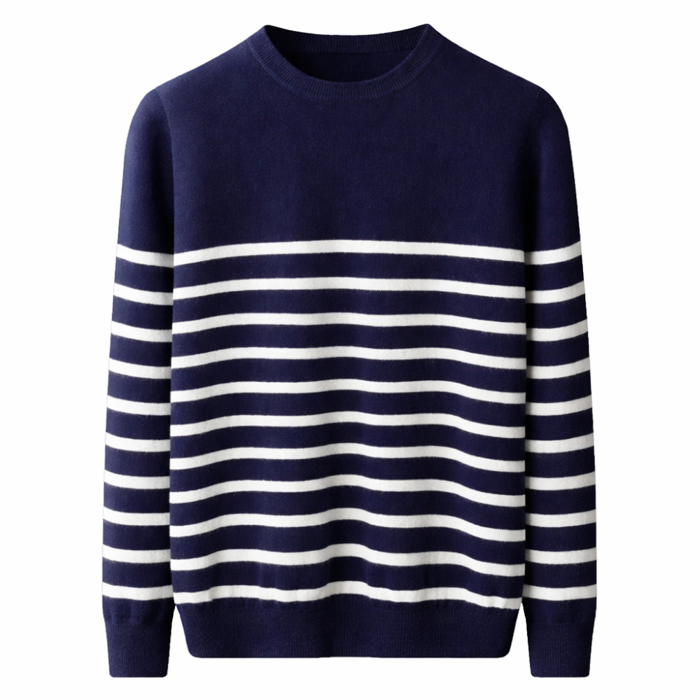 Navy Line Knit