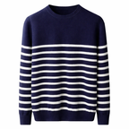 Navy Line Knit