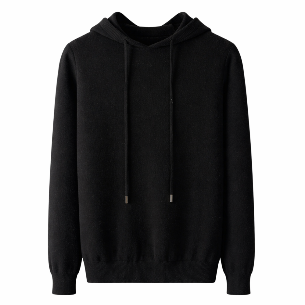 Noir Knit Hoodie